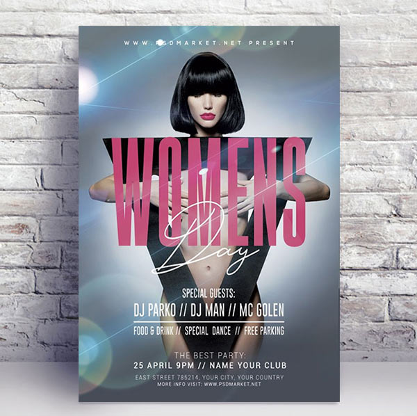 Womens Day Event Flyer - PSD Template