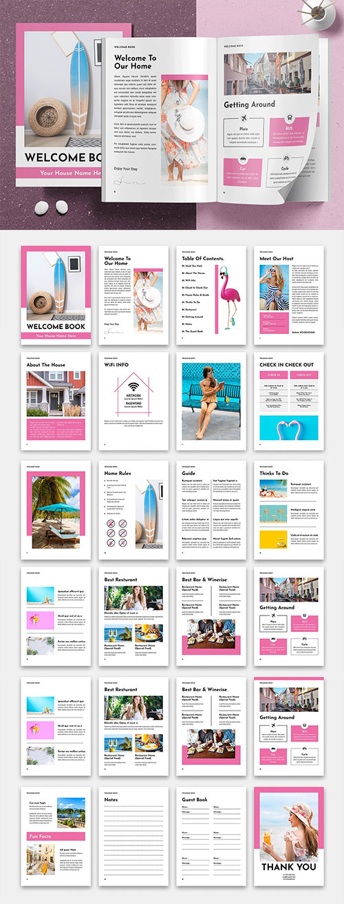 Welcome Book Magazine Template 42202470