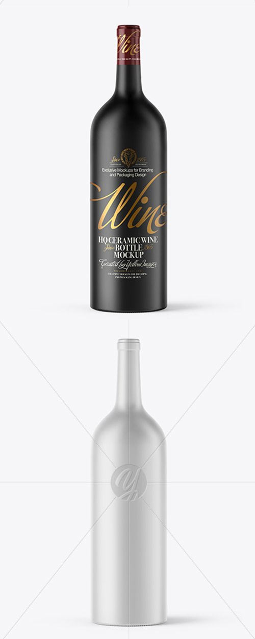 1.5L Ceramic Wine Bottle Mockup 42771