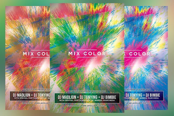 Mix Color Party Flyer 2083973