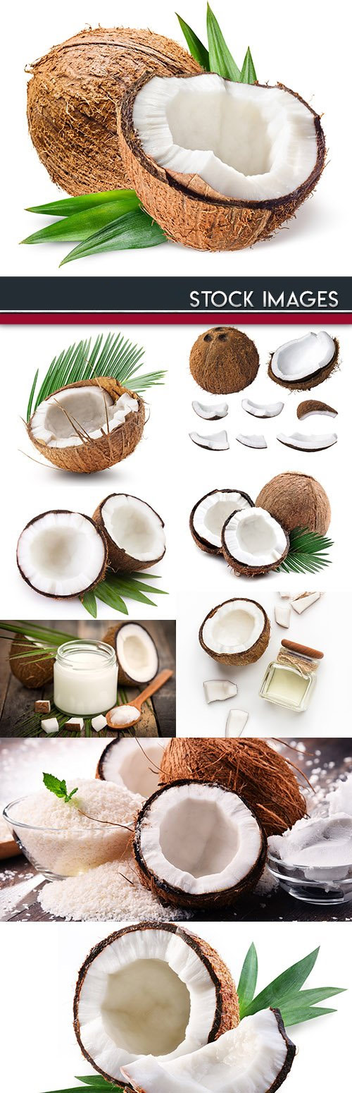 Coconut and milk tropical useful dessert