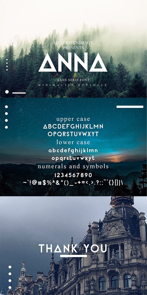 ANNA - Sans serif font