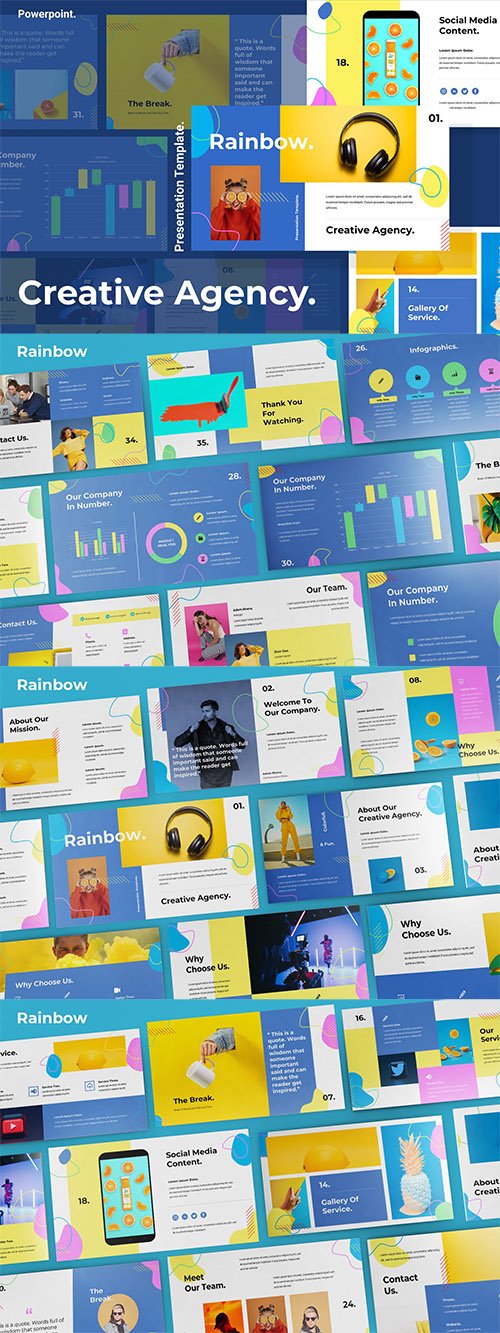 Creative Agency Powerpoint, Keynote and Google Slides Template