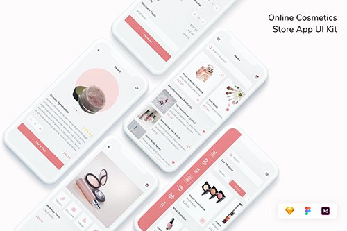 Online Cosmetics Store App UI Kit