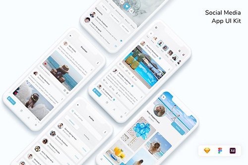 Social Network & Media App UI Kit