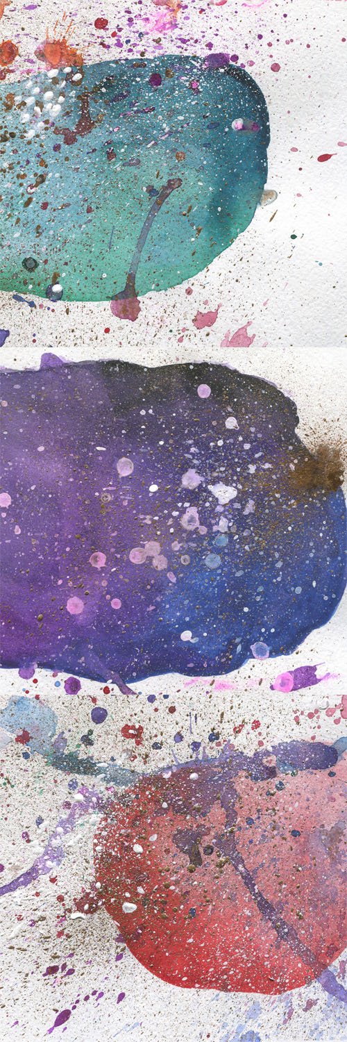 Abstract Watercolor Backgrounds Collection
