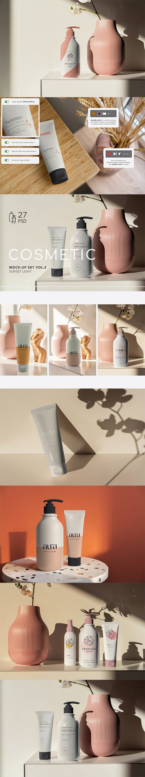 Cosmetic Mock-Up's Sunset Light vol.1