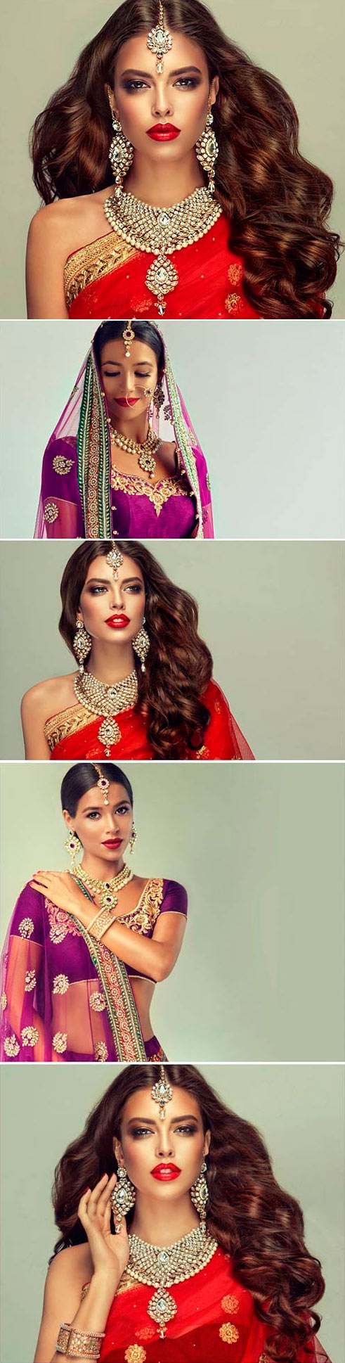 Beautiful Indian girls with precious jewels