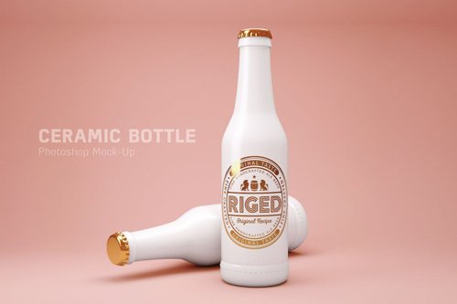 Ceramic bottle Mock-Up