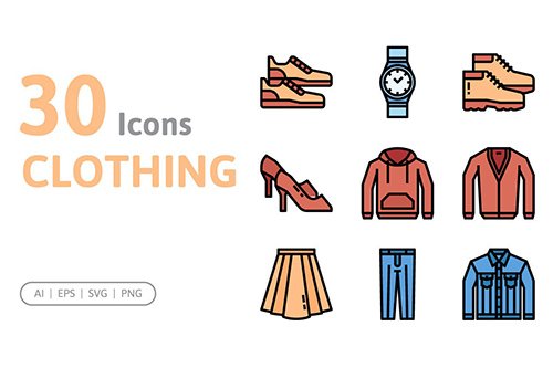 Vector 30 Clothing Icons