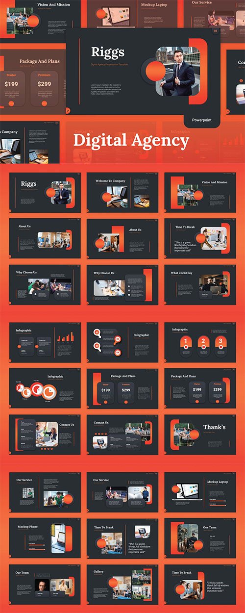 Digital Agency - Powerpoint, Keynote and Google Slides Template