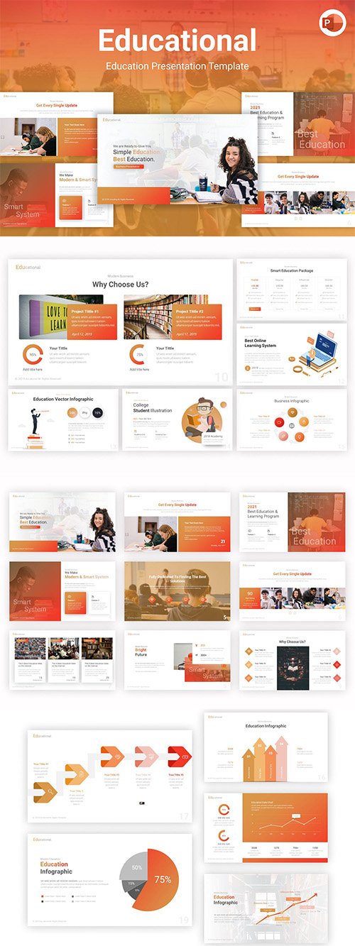 Educational Education Modern PowerPoint Template