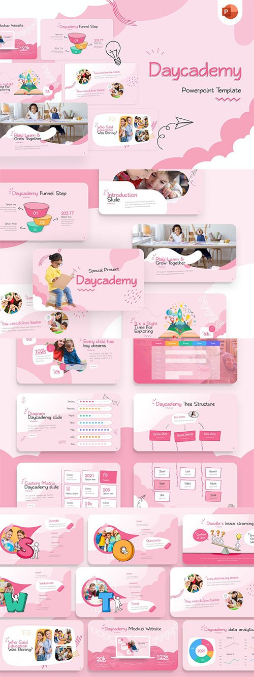 Daycademy Education Creative PowerPoint Template