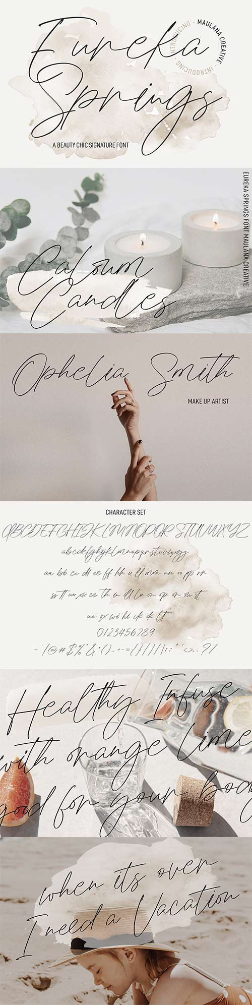 Eureka Spring Chic Signature Font