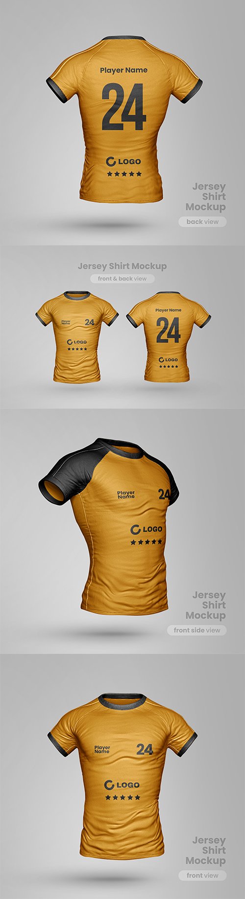 Jersey t shirt mockup