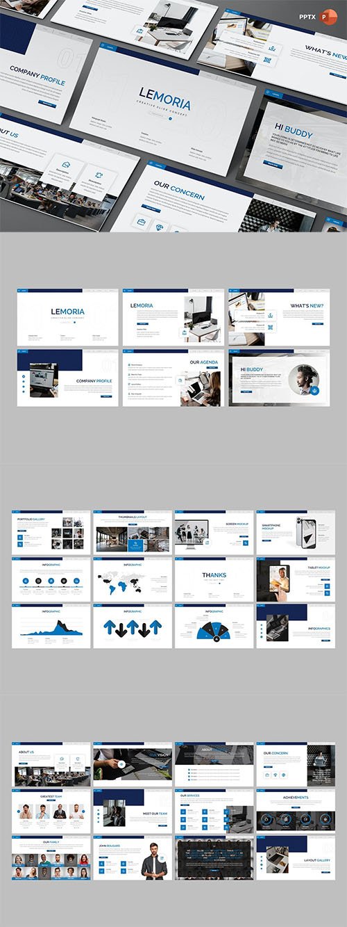 Lemoria - Business - Powerpoint, Keynote and Google Slides Template