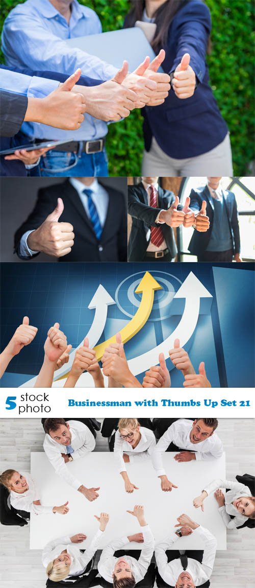 Photos - Businessman with Thumbs Up Set 21