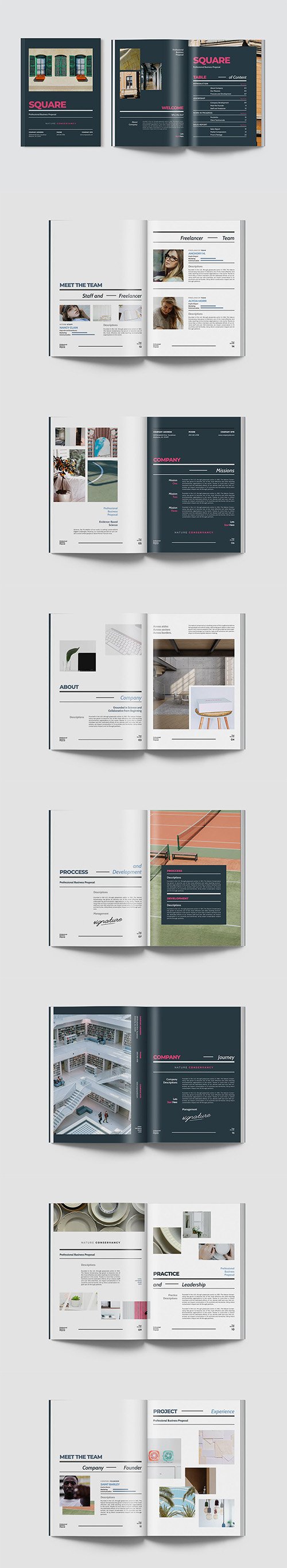 Square - Professional Business Proposal Indesign