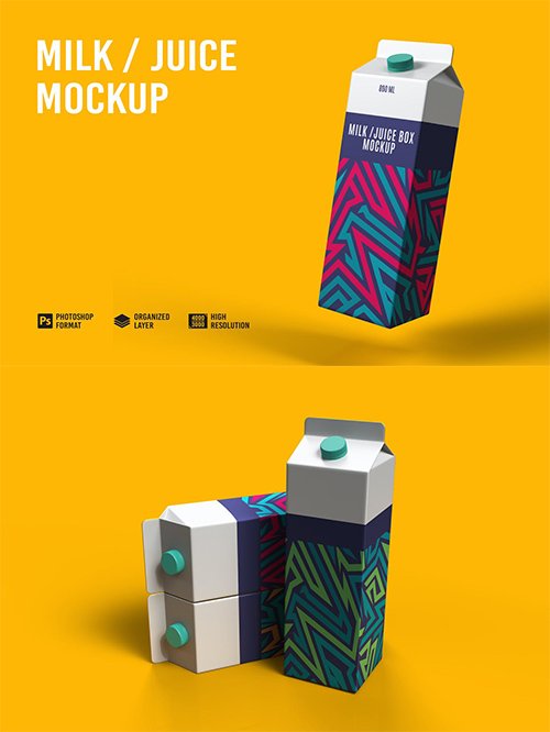 Milk - Juice Mockup