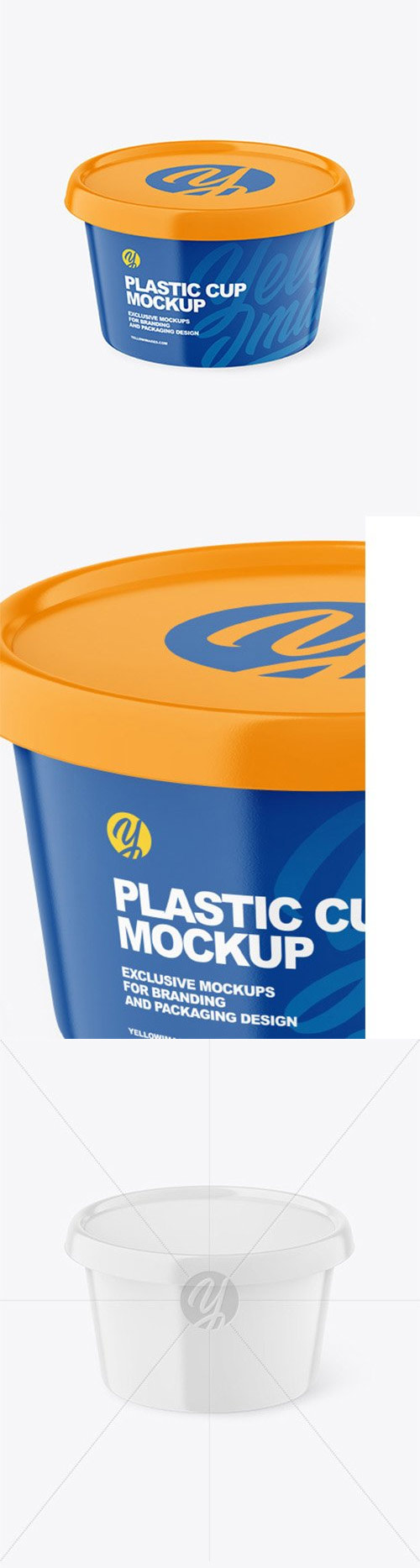 Glossy Plastic Cup Mockup 85580