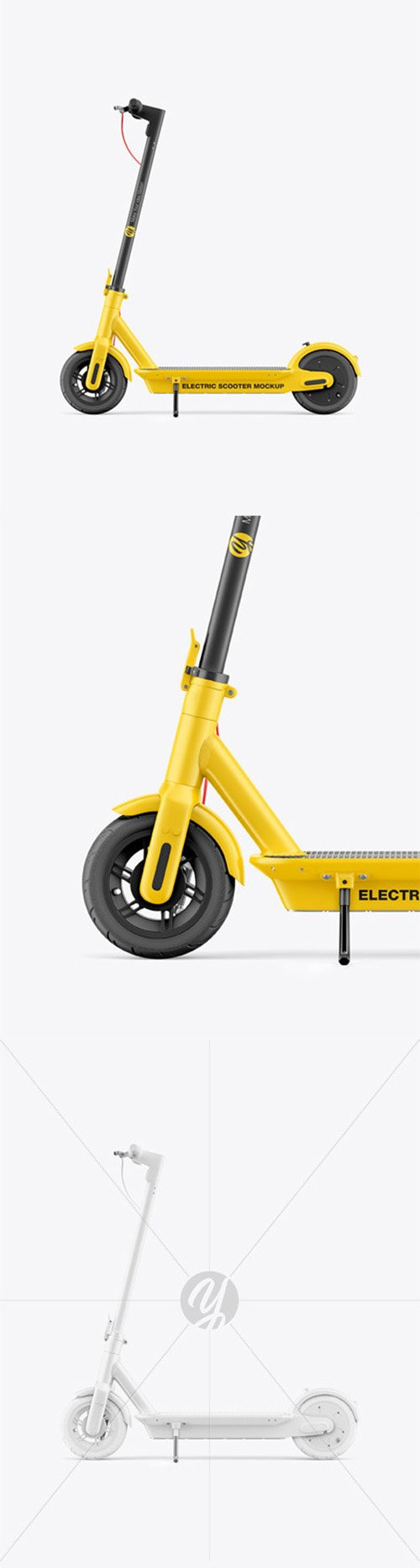 Electric Scooter Mockup - Side View 86115