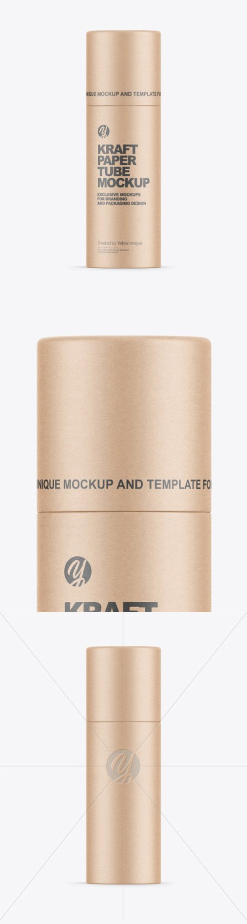 Kraft Paper Tube Mockup 80576