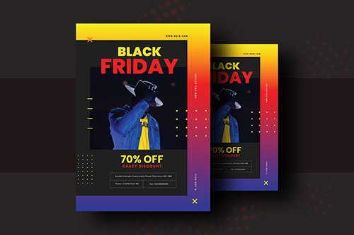 Black Friday Product Promotional Flyer V-8