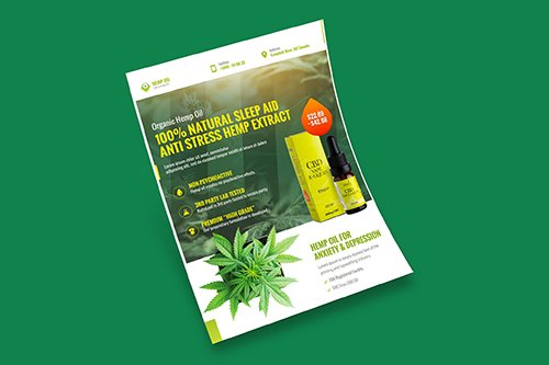 Cannabis Hemp Oil Products Flyer