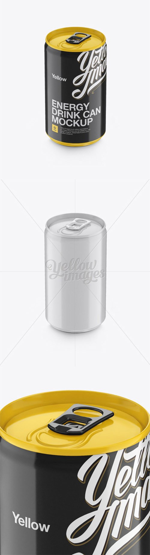 150ml Aluminium Can With Glossy Finish Mockup