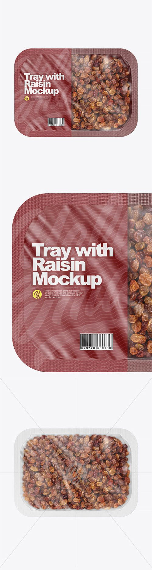 Tray With Raisin Mockup 82585