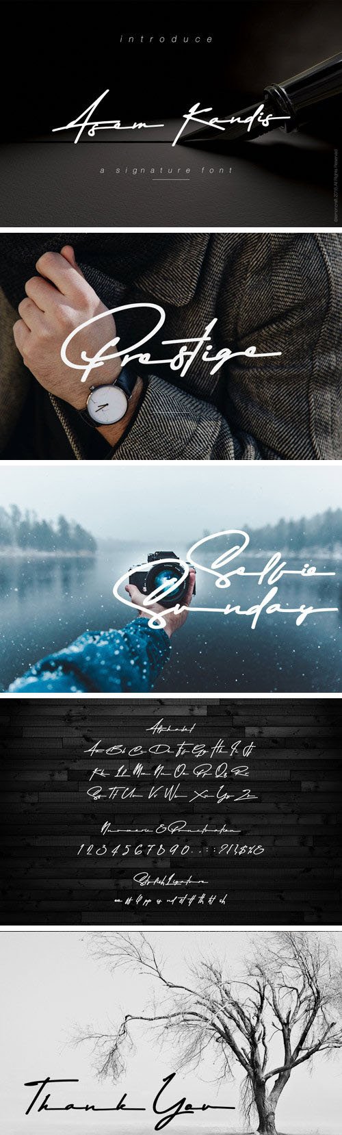 Asem Kandis - Handwritten Signature Script Font