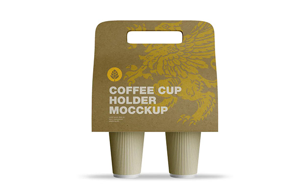 Coffee Cups Holder Mockup