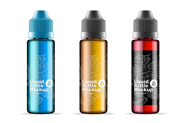 Glossy Dropper Bottle Mockup
