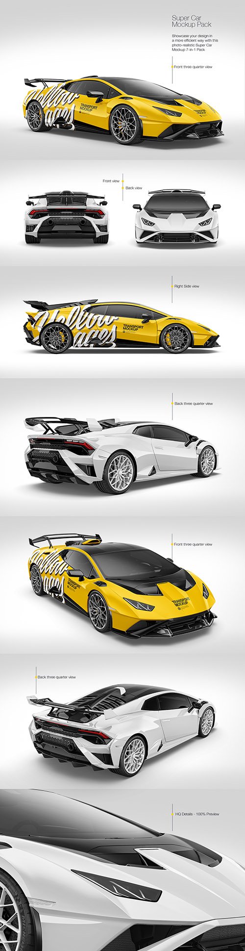 Super Car Mockup Pack 83467