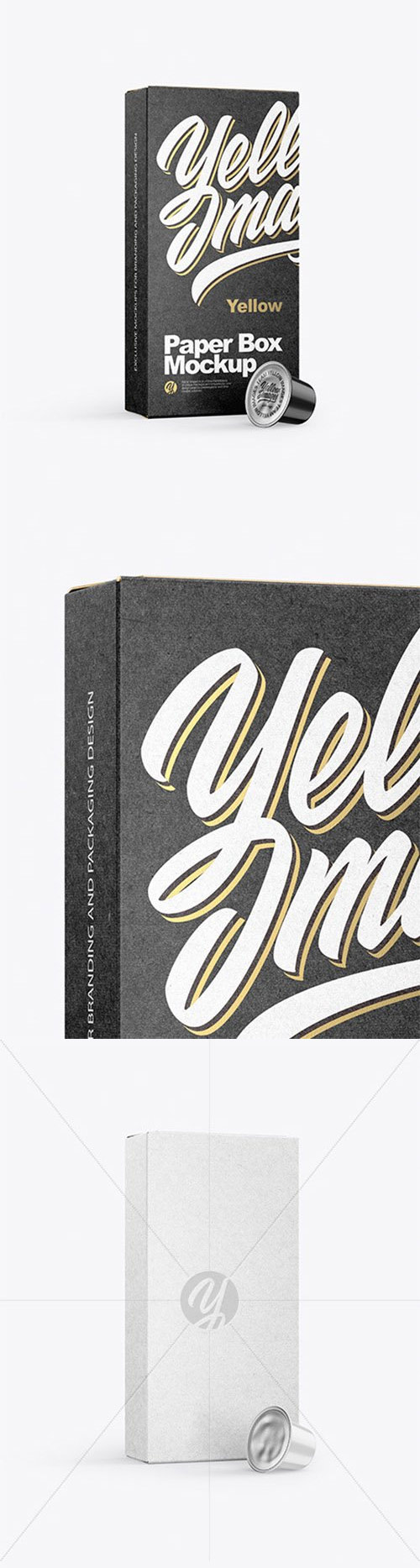 Kraft Box With Coffee Capsules Mockup 83492