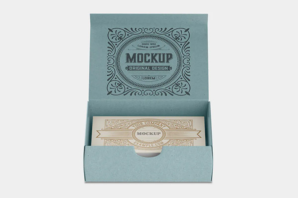 Box Card mockup
