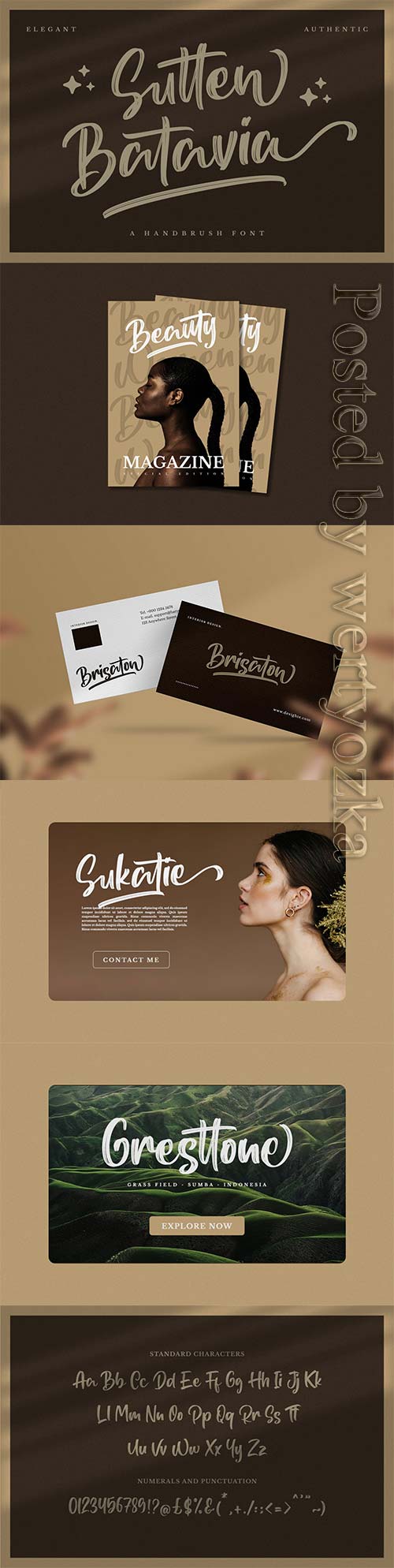 Sutten Batavia - Brush Font