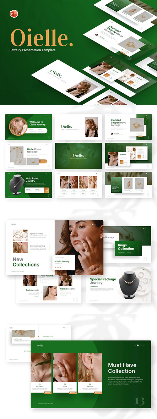 Oielle Jewelry PowerPoint Template