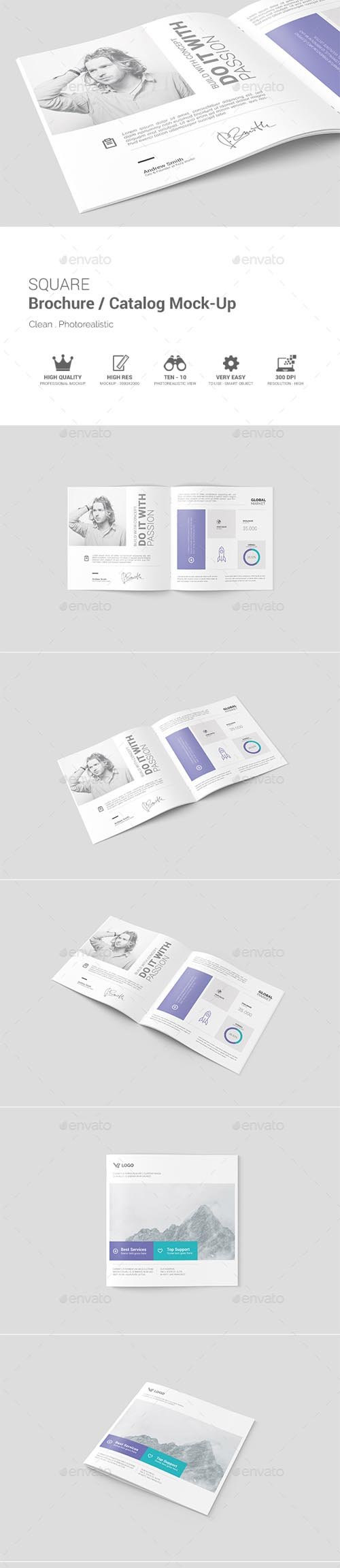 Square Brochure / Catalog Mock-Up 19416453