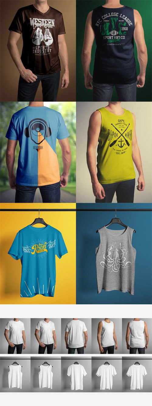 T-Shirt Mockup Male Model