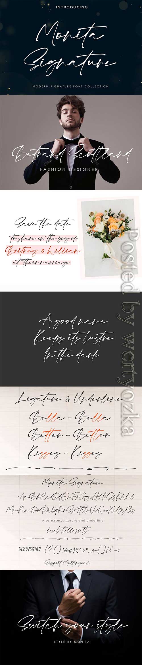 Font Monita Signature