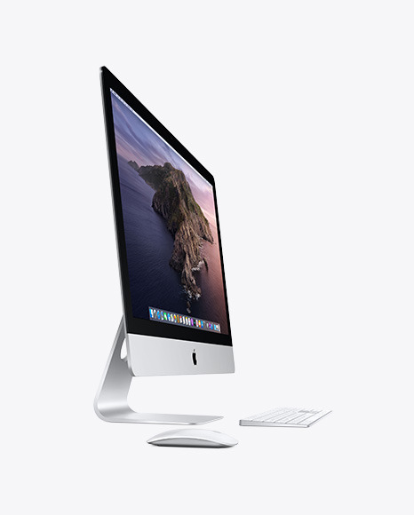 IMac with Keyboard and Mouse Mockup 46595