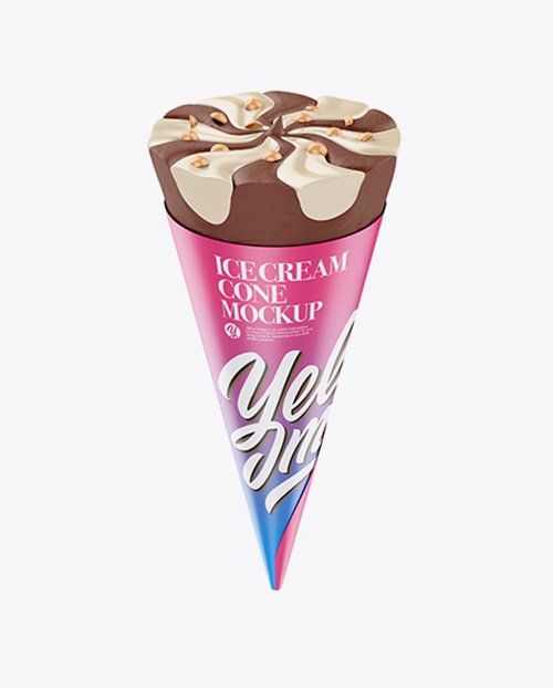 Ice Cream Cone Mockup 25430