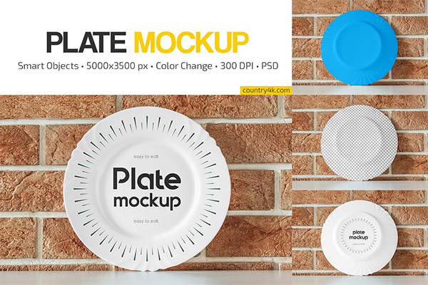 Plate Mockup Set 6342541