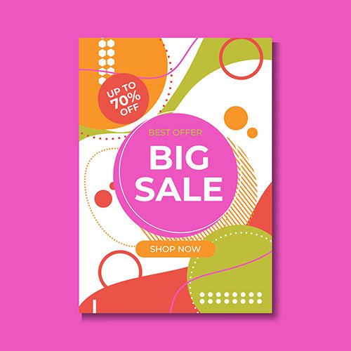 Sale banner template design