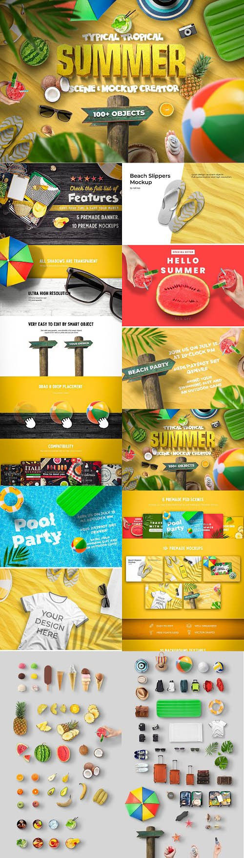 Summer Scene and Mockup Creator 6417911