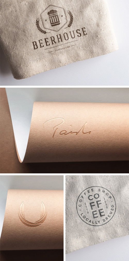 Identity Design - 2 Logo PSD Mockups Templates