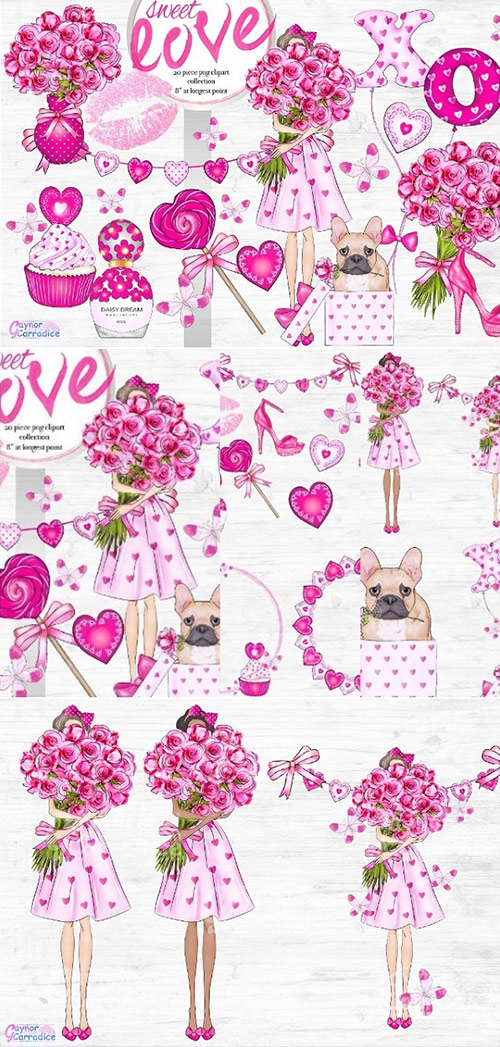 Sweet Love Clipart Collection