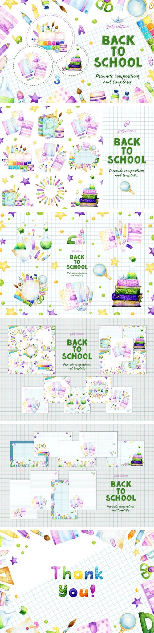 Back to School - Premade Compositions & Templates