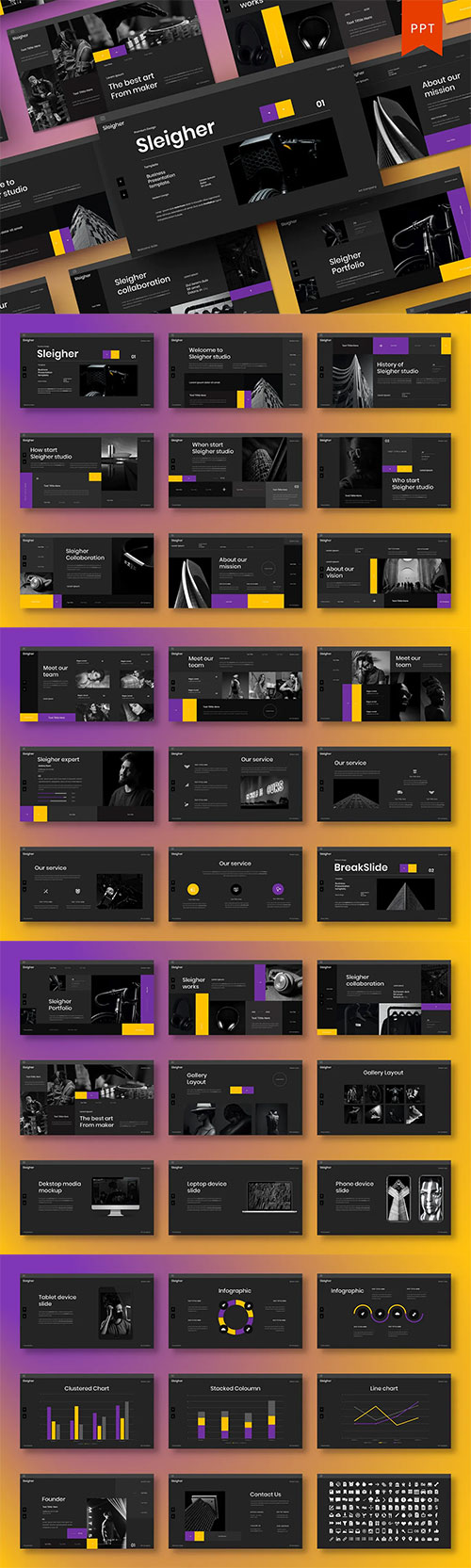 Sleigher - Business Powerpoint, Keynote and Google Slides Template